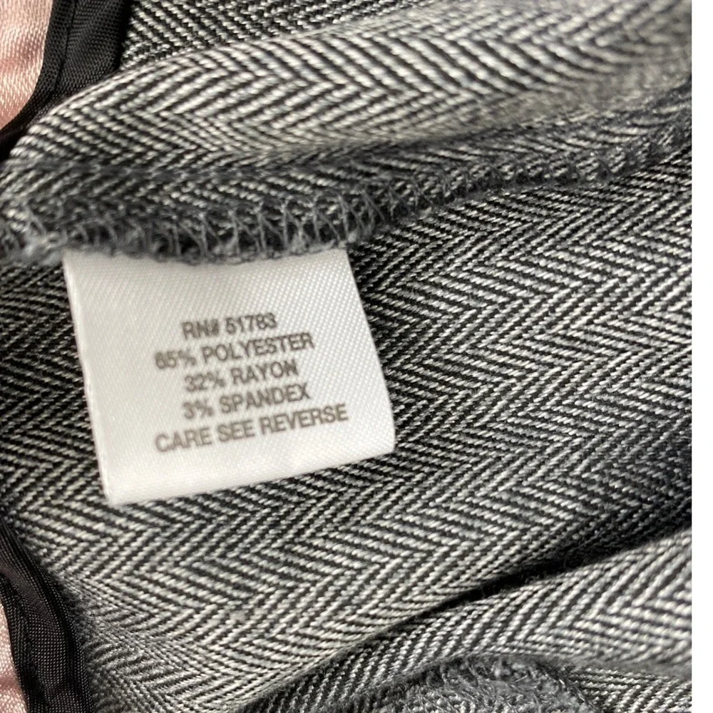 Maurices Dress Pants Womens Size 11 12 Gray Herringbone Bootcut‎ Trousers Office